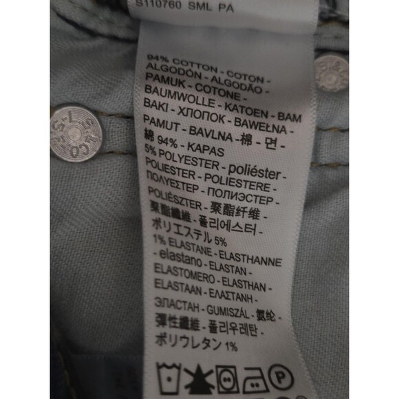 Levis 527 Jeans Mens 36x29 Blue Slim Bootcut Stretch Dark Wash Western Rodeo - Picture 9 of 9